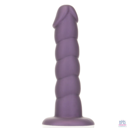 Pure Love 9.5" Twisted Dong - XL - Purple
