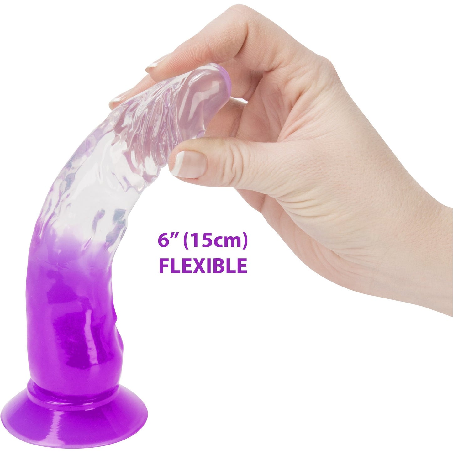 NMC 6" Two Tone Dildo - Purple