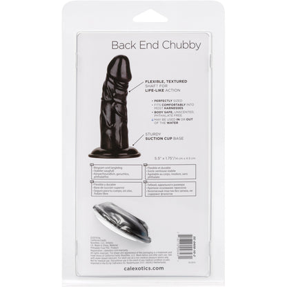 CalExotics® Back End Chubby Dildo – Black