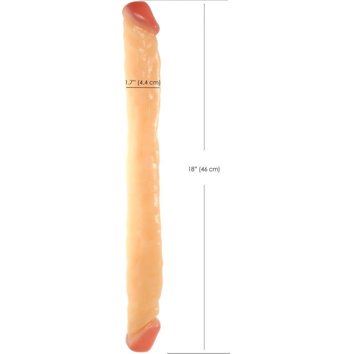 Kinx Realistic Double Dong - Flesh - 18"