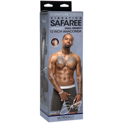 Doc Johnson Signature Cocks - Vibrating Safaree Samuels Anaconda 12" ULTRASKYN™ Cock