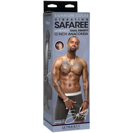 Doc Johnson Signature Cocks - Vibrating Safaree Samuels Anaconda 12" ULTRASKYN™ Cock