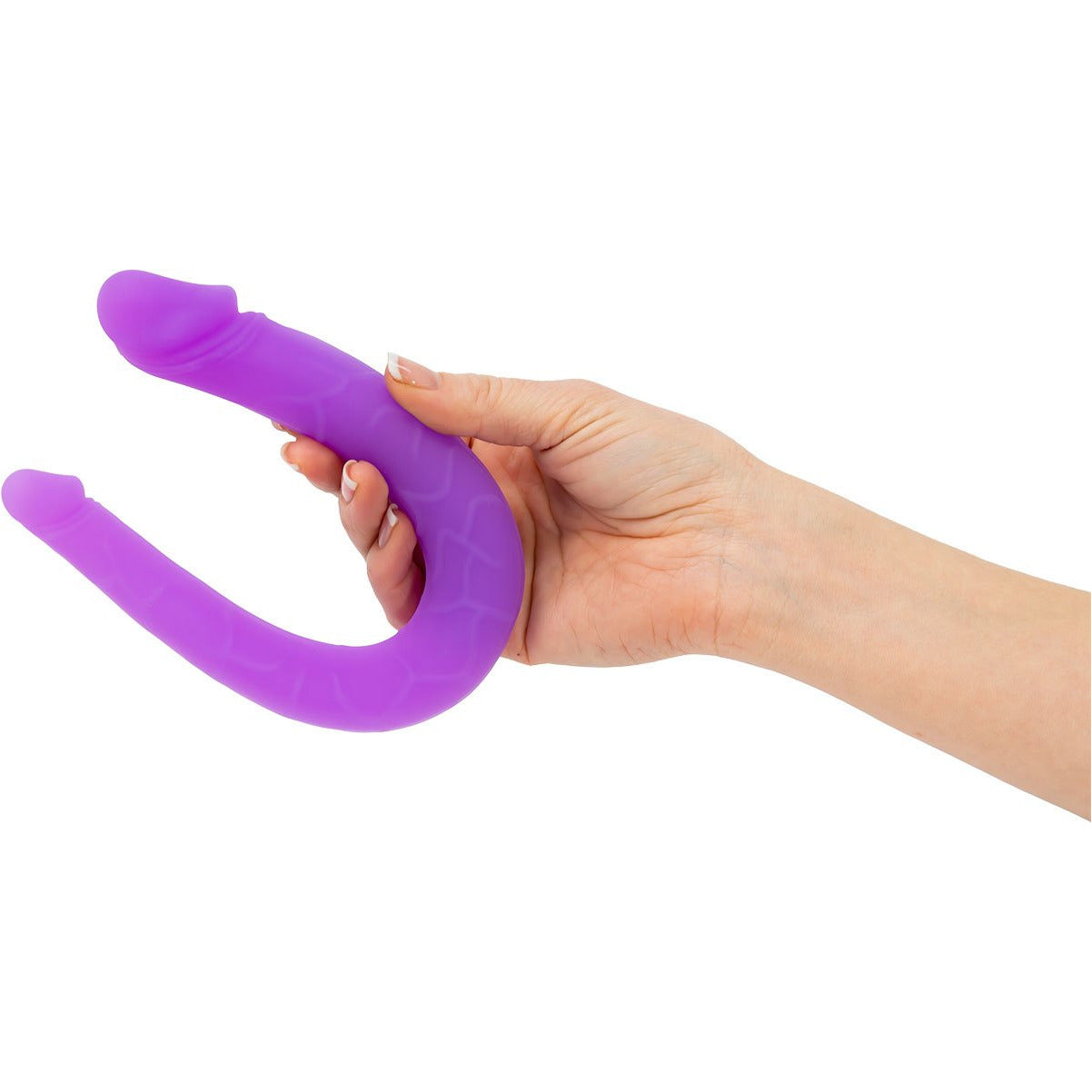 Seven Creations Silicone Double Mini Double Penetration Dong - Purple