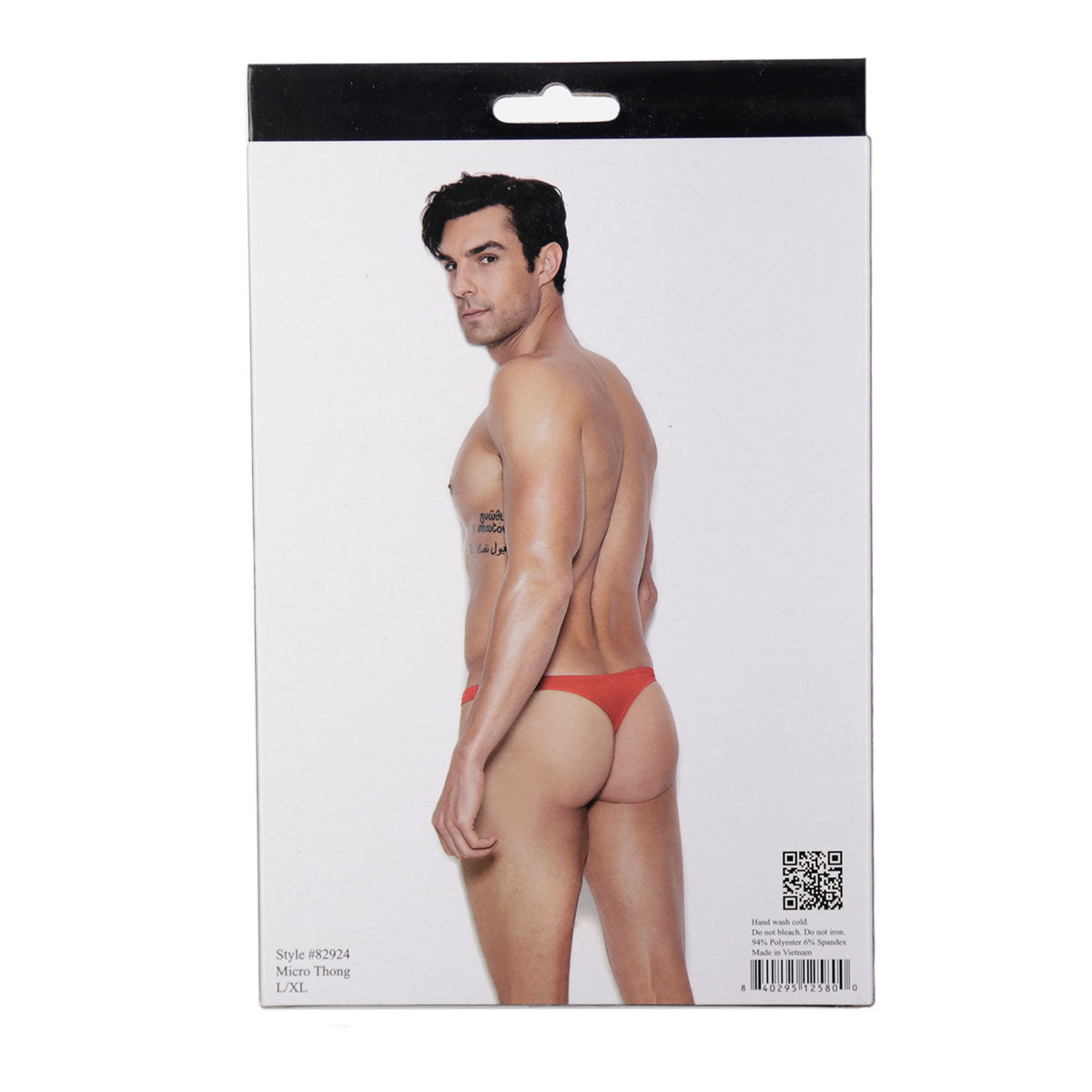 Elegant Moments - Vivace Collection Raah – Mens Micro Mini Thong - Red L/XL