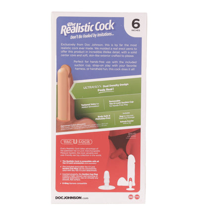 Doc Johnson The Original Realistic Cock - Flesh 6"