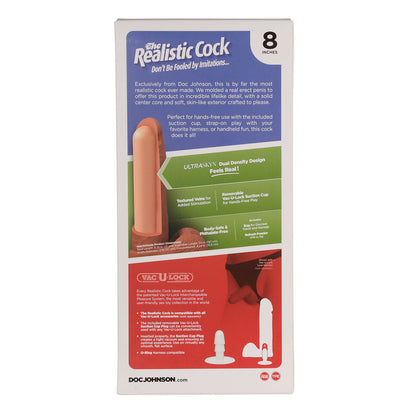 Doc Johnson The Original Realistic Cock - Flesh 8"