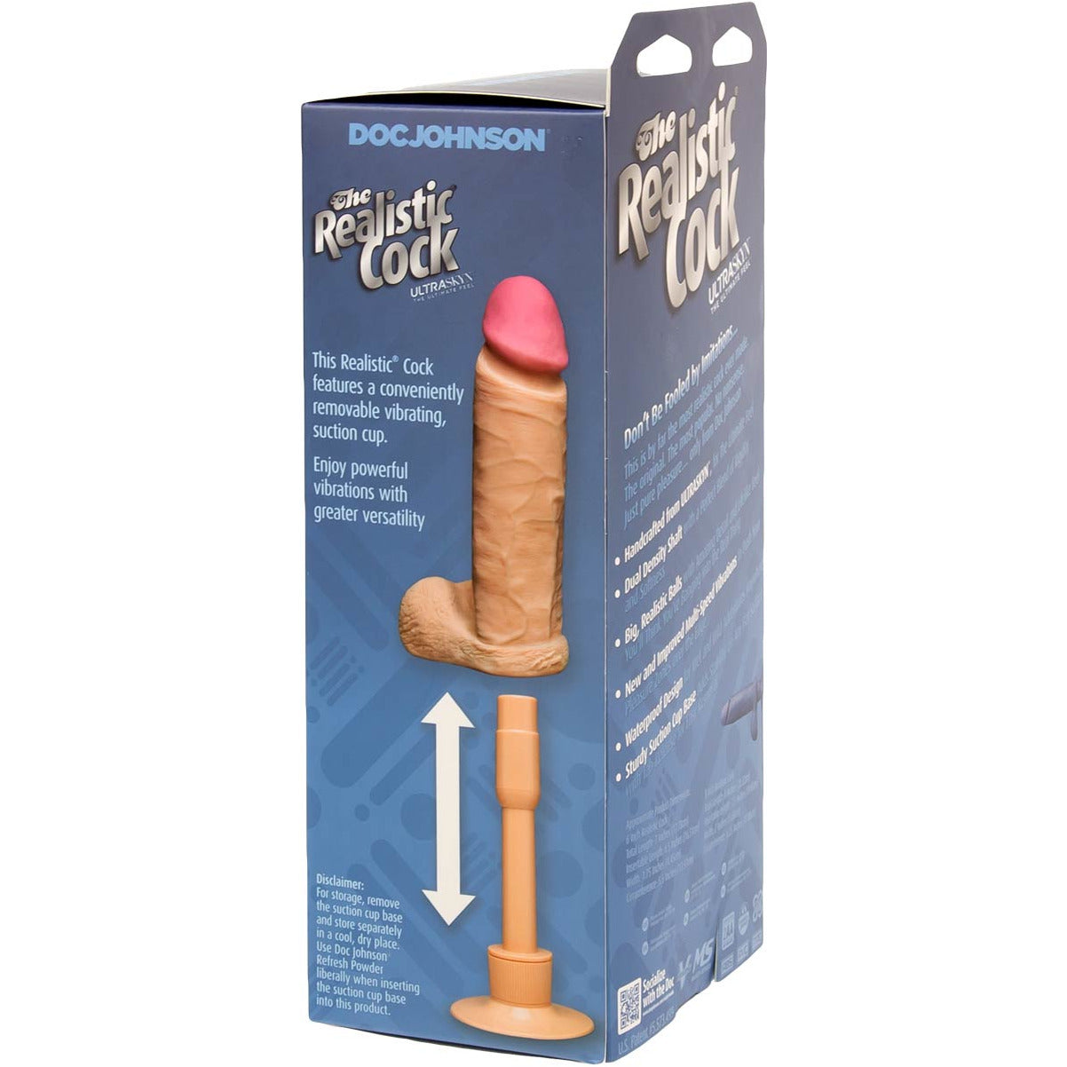 Doc Johnson The Original Realistic Cock - Flesh 8" Vibrating