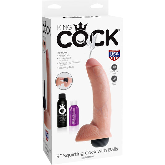 Pipedream Products King Cock 9" Squirting Cock with Balls