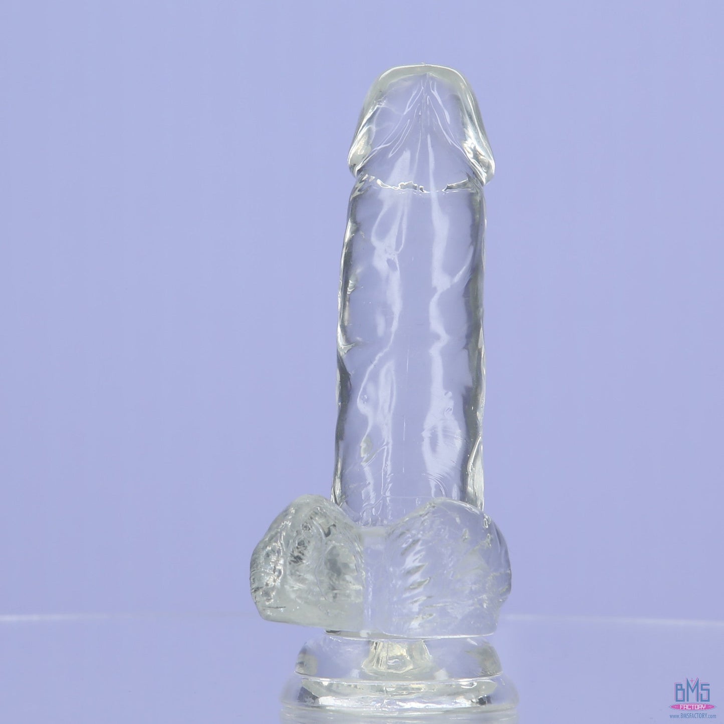 Addiction Crystal – 6" Clear Dildo with Balls