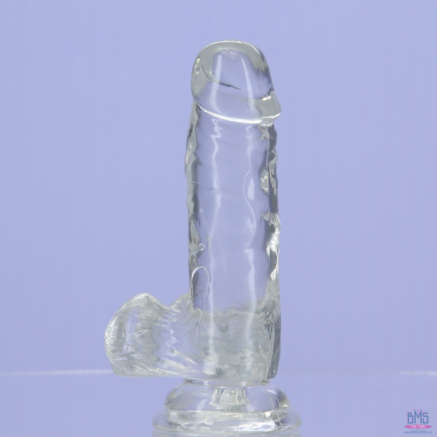 Addiction Crystal – 6" Clear Dildo with Balls
