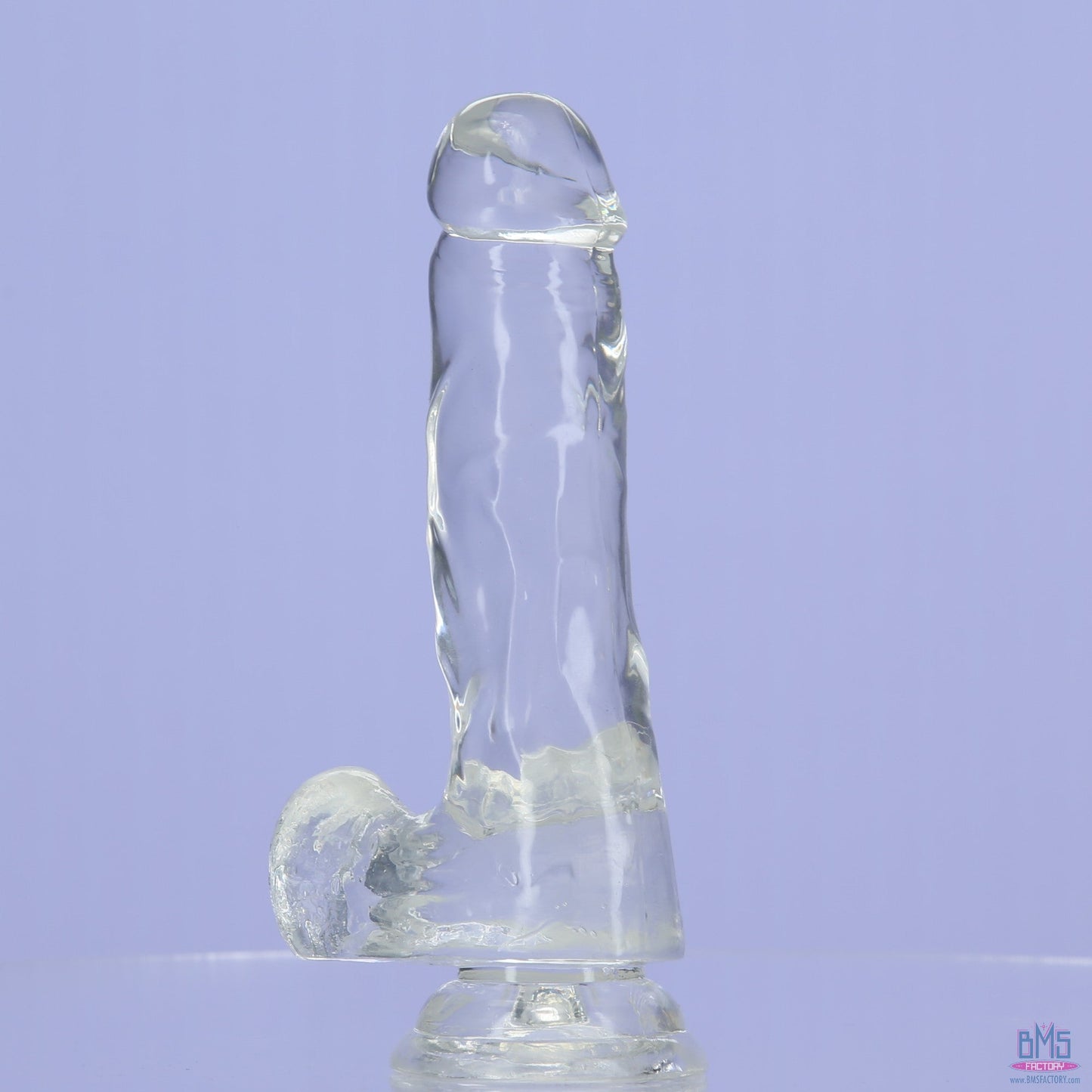 Addiction Crystal – 7" Clear Dildo with Balls