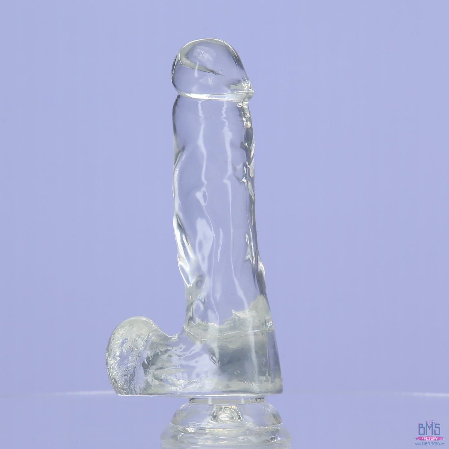 Addiction Crystal – 7" Clear Dildo with Balls