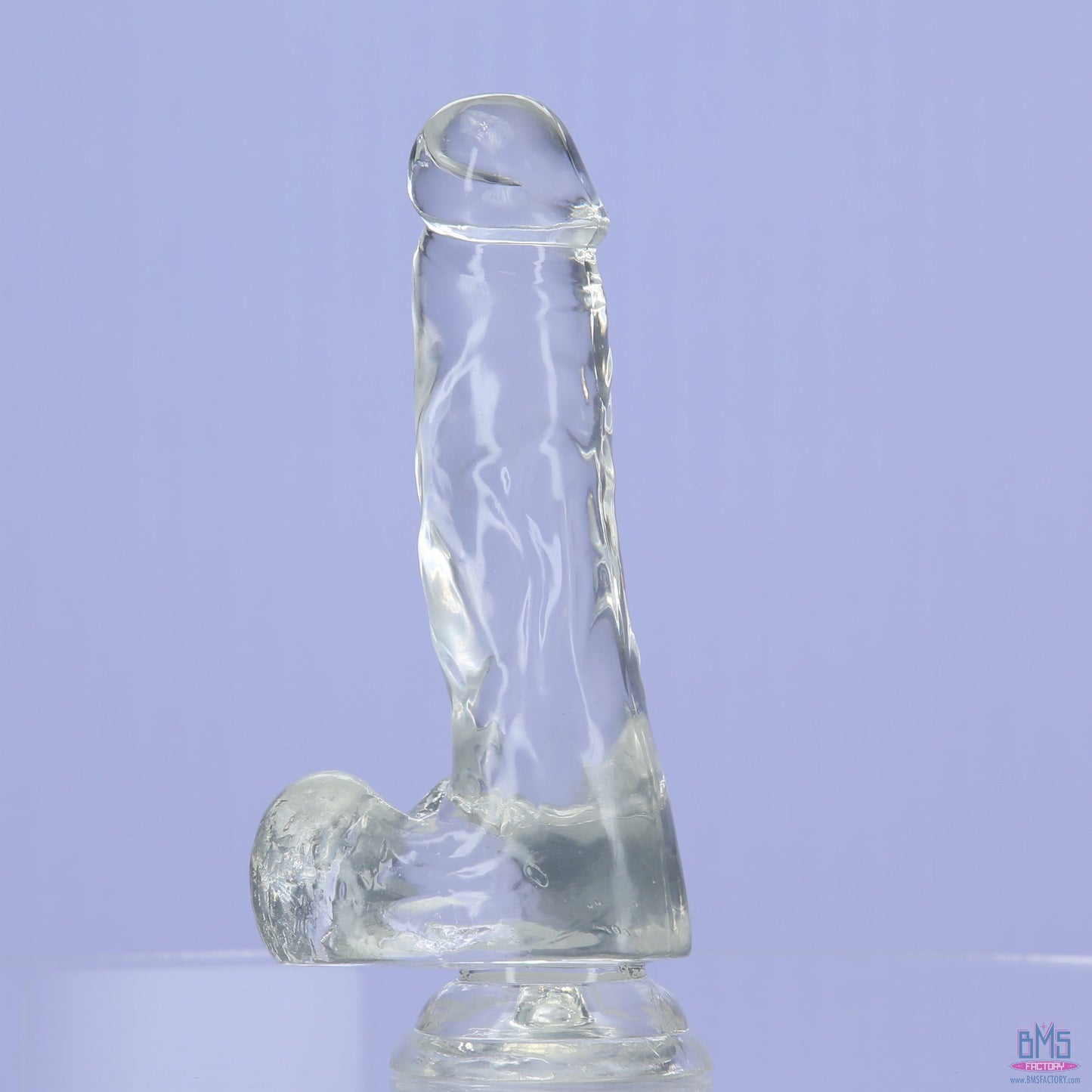 Addiction Crystal – 7" Clear Dildo with Balls