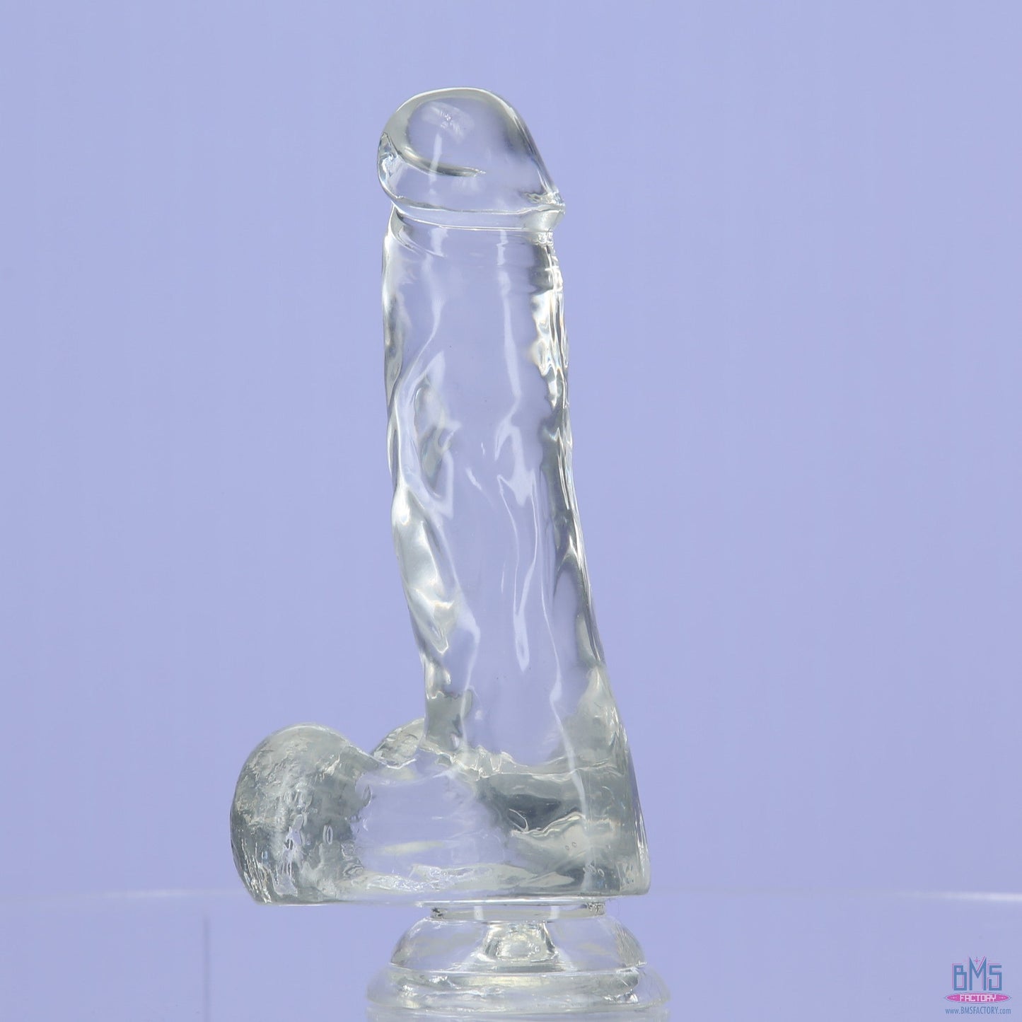 Addiction Crystal – 7" Clear Dildo with Balls