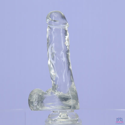 Addiction Crystal – 7" Clear Dildo with Balls