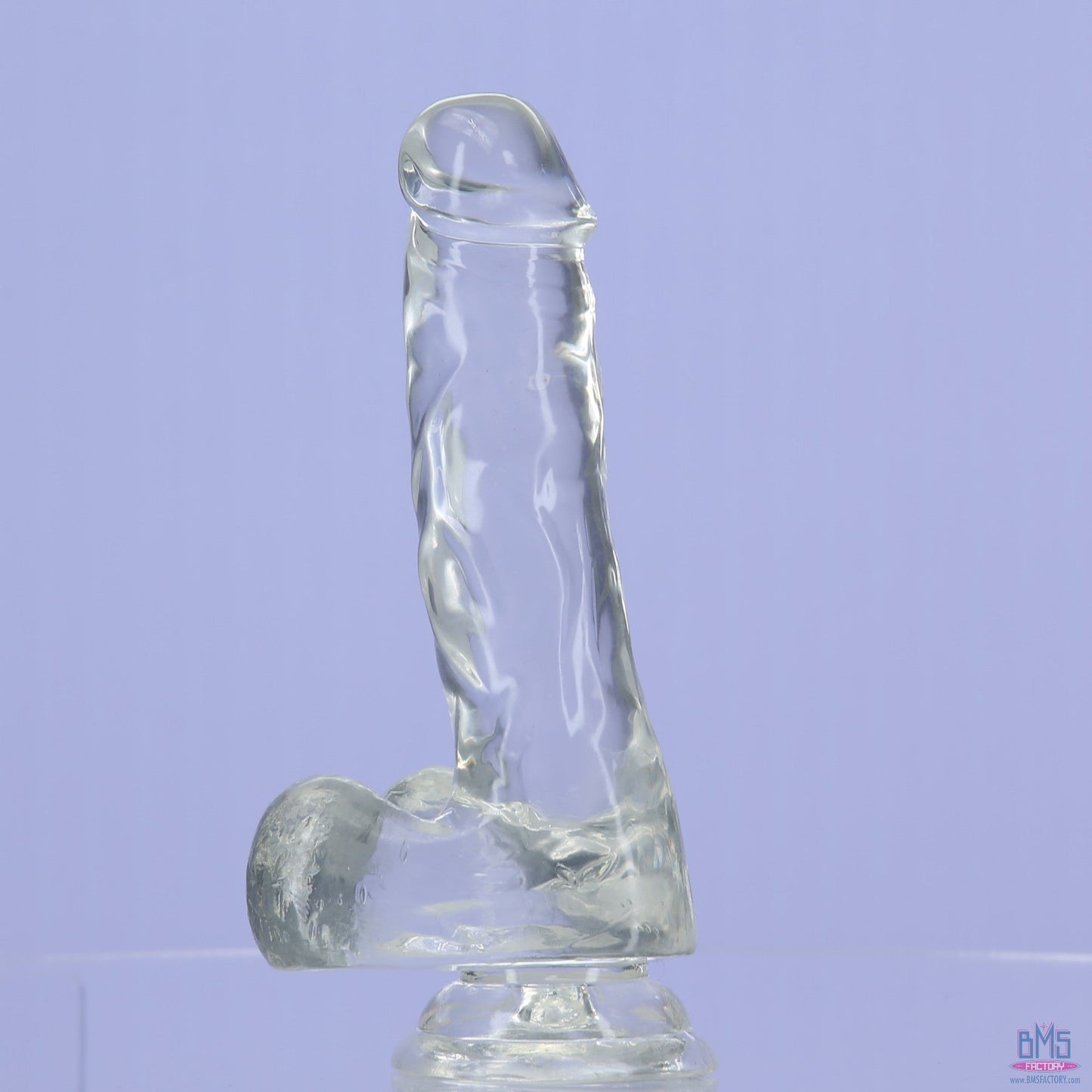Addiction Crystal – 7" Clear Dildo with Balls