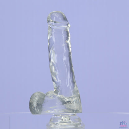 Addiction Crystal – 7" Clear Dildo with Balls