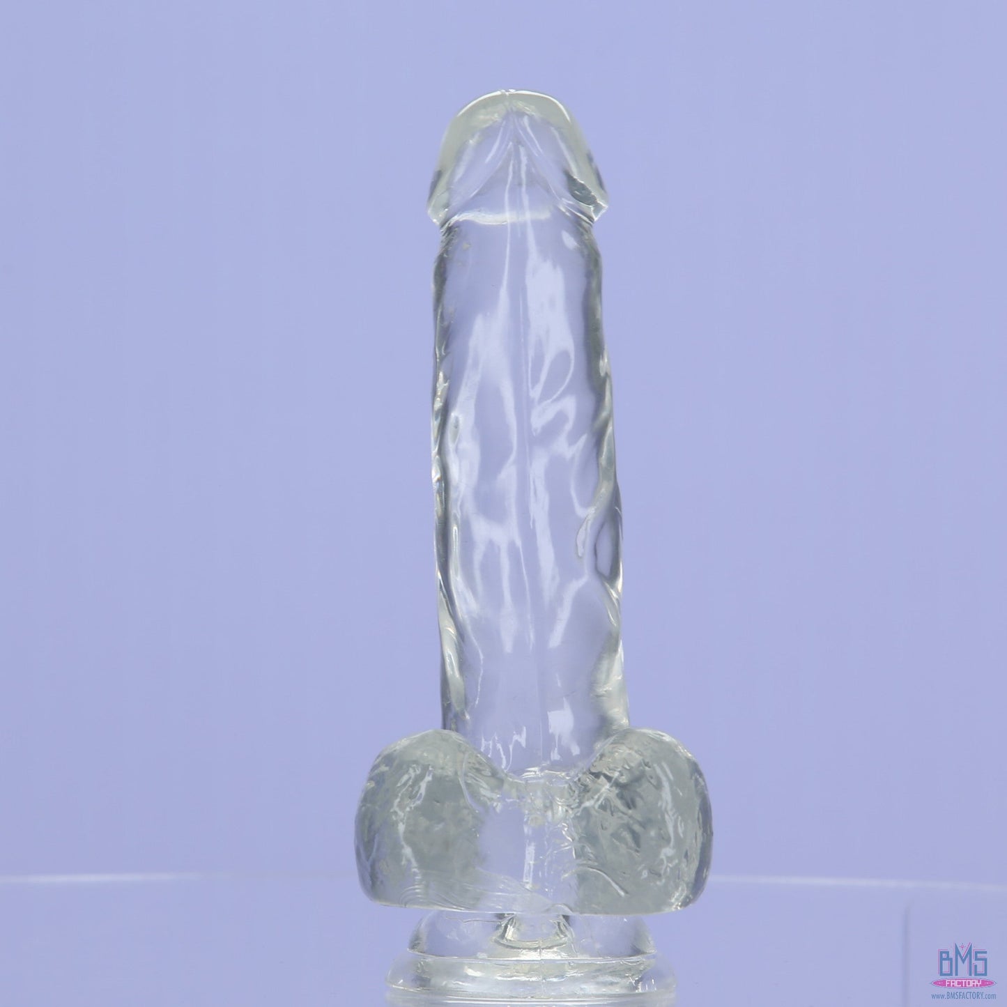 Addiction Crystal – 7" Clear Dildo with Balls