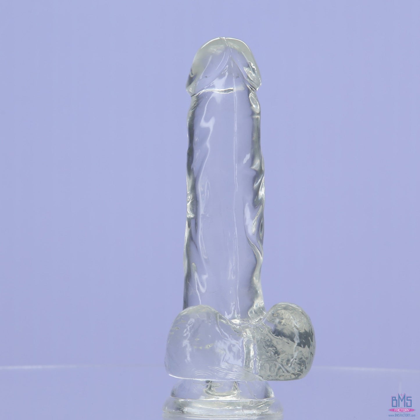 Addiction Crystal – 7" Clear Dildo with Balls