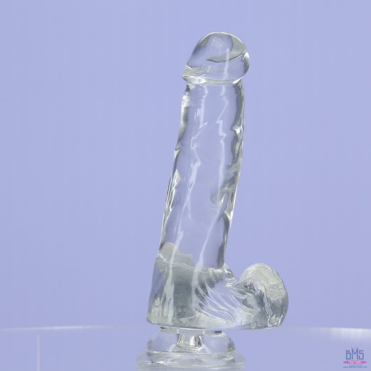 Addiction Crystal – 7" Clear Dildo with Balls