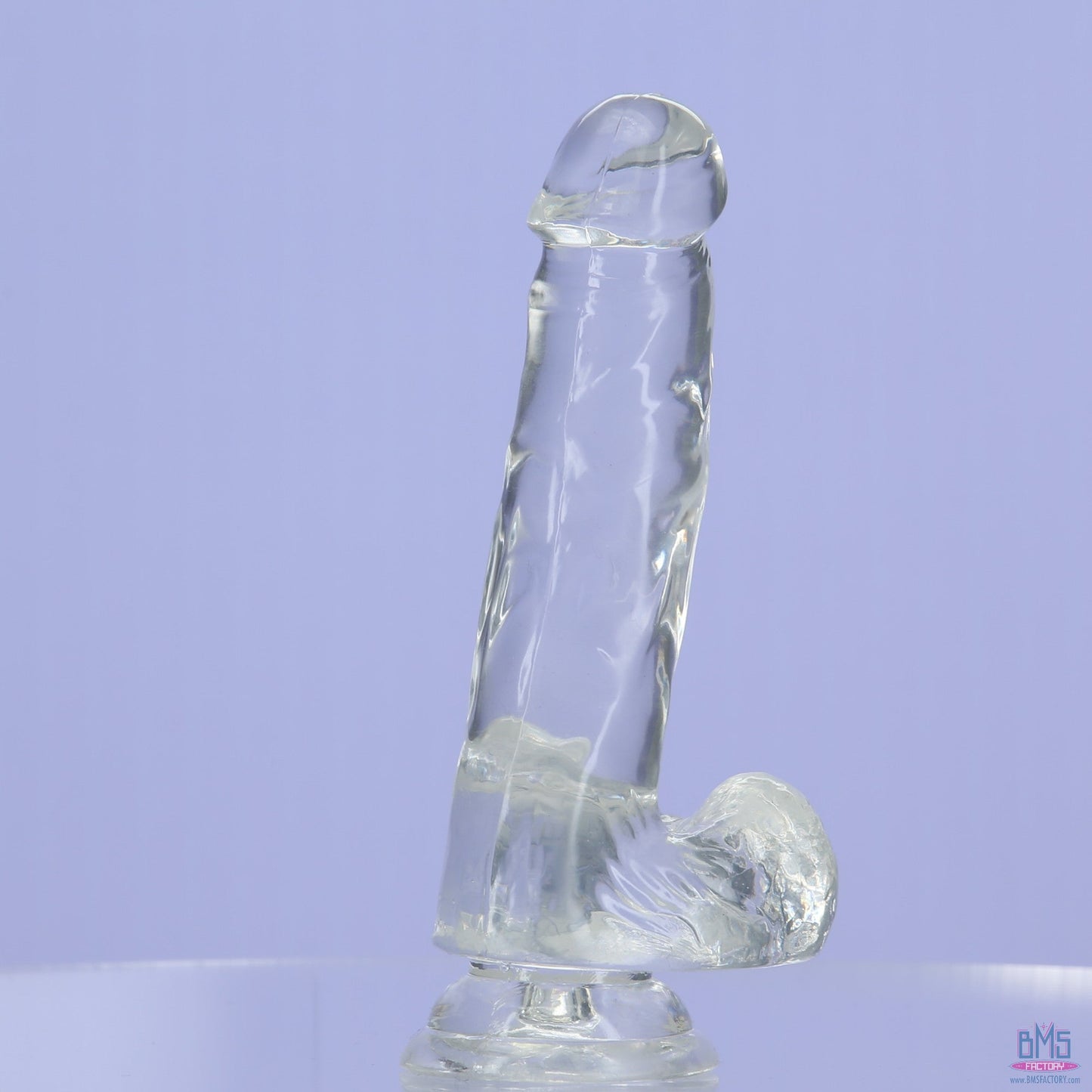Addiction Crystal – 7" Clear Dildo with Balls