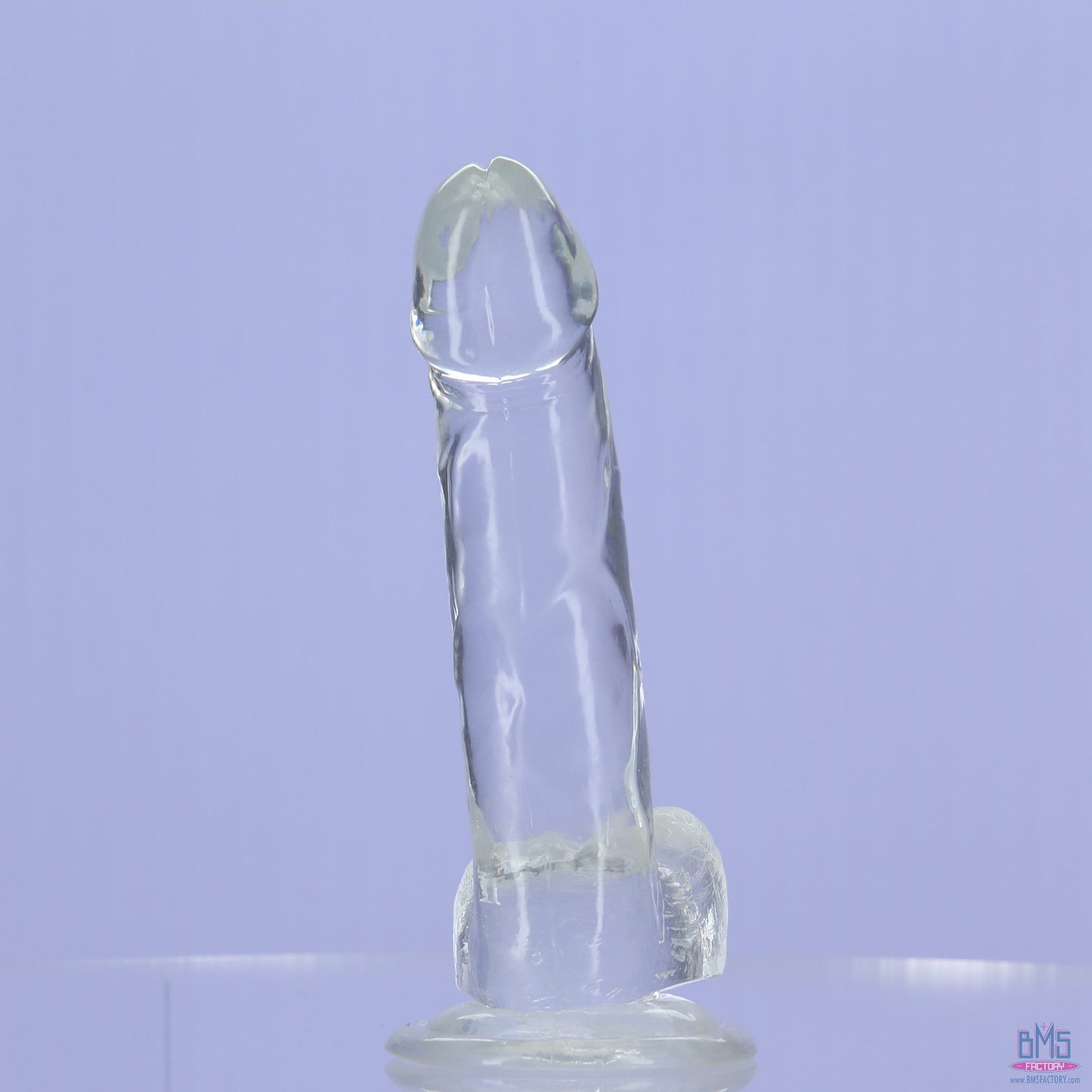 Addiction Crystal – 8" Clear Dildo with Balls