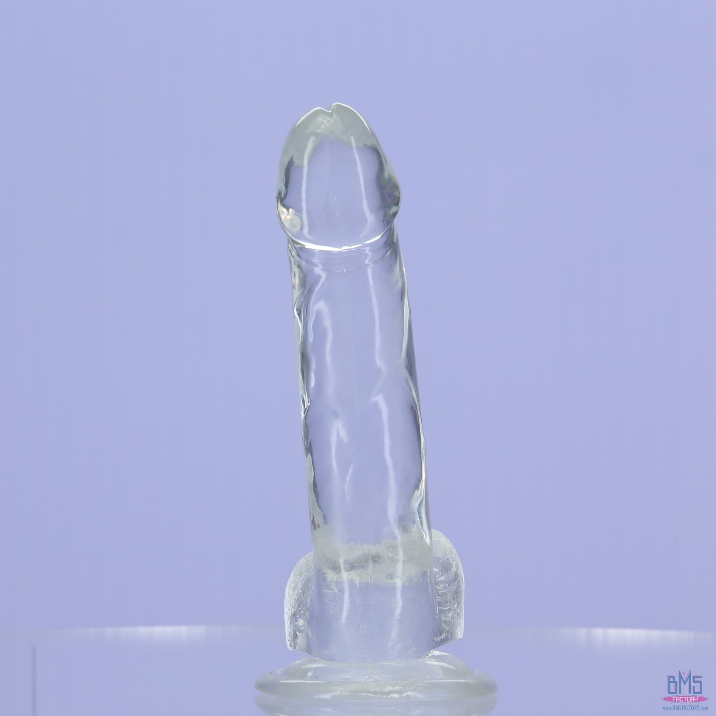 Addiction Crystal – 8" Clear Dildo with Balls