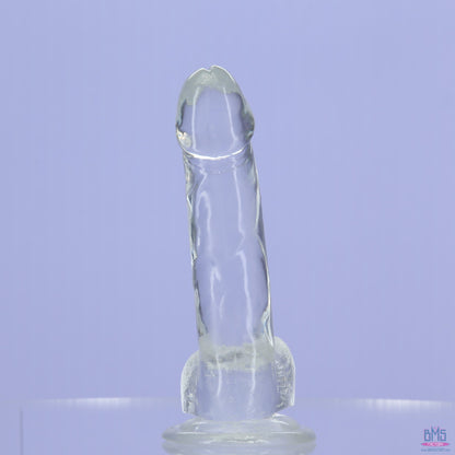 Addiction Crystal – 8" Clear Dildo with Balls