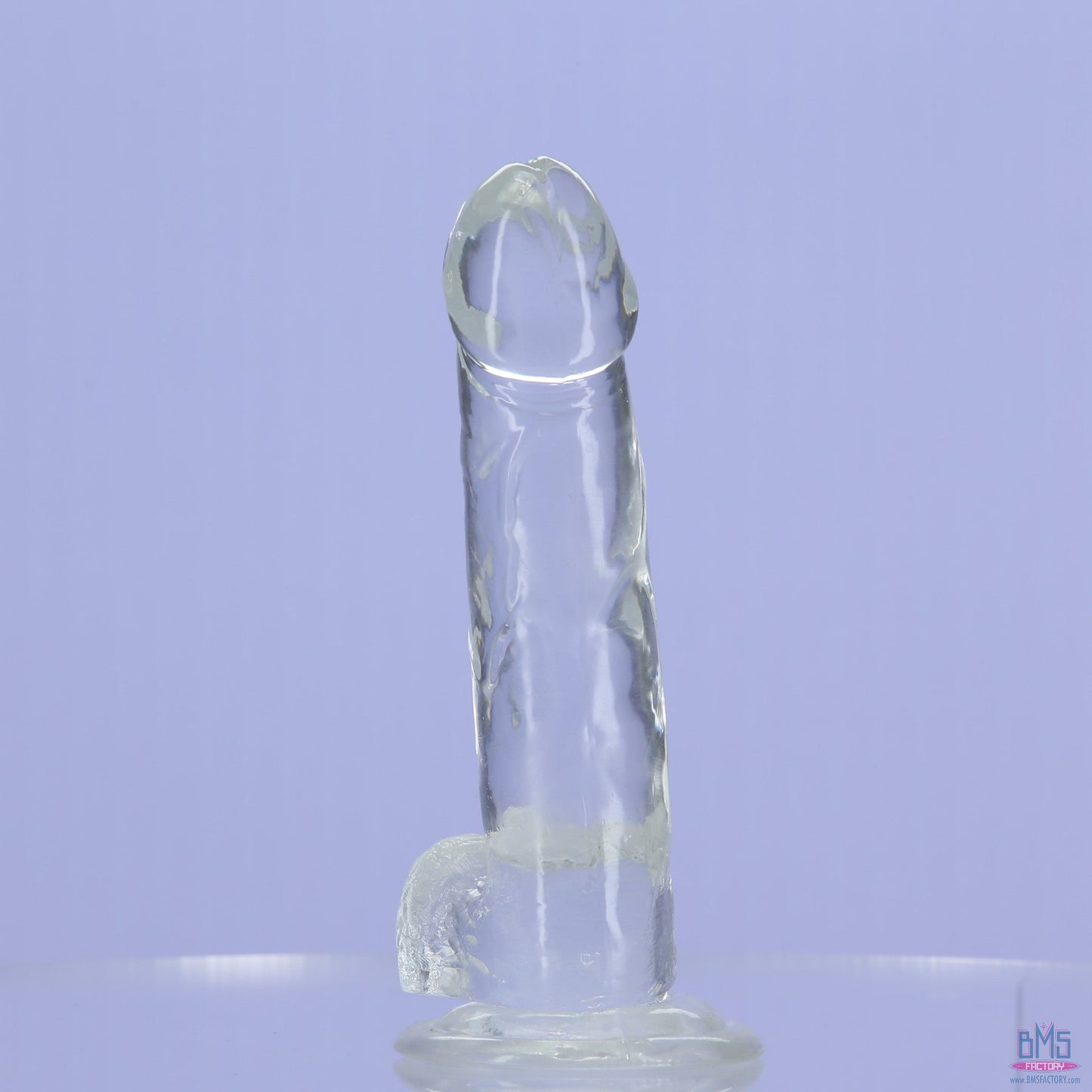 Addiction Crystal – 8" Clear Dildo with Balls