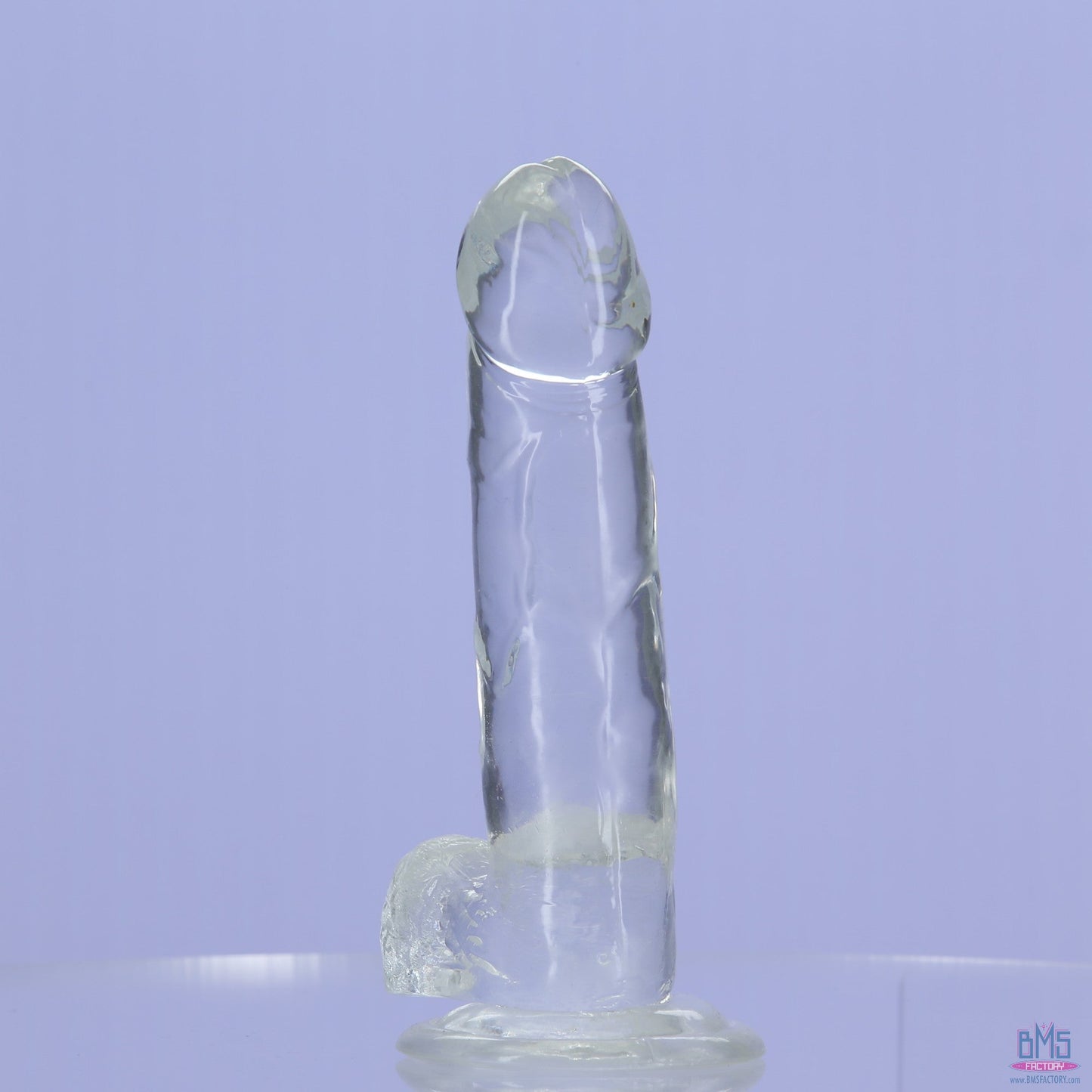 Addiction Crystal – 8" Clear Dildo with Balls
