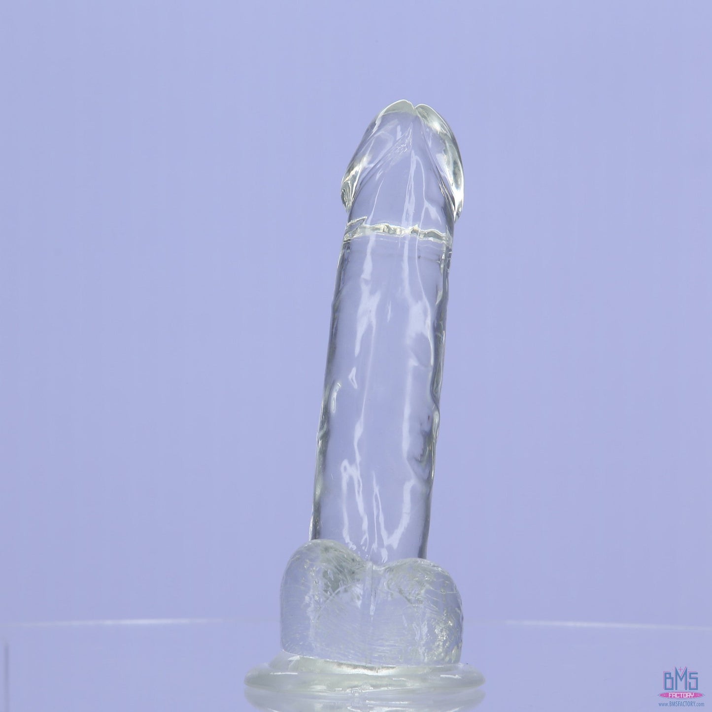 Addiction Crystal – 8" Clear Dildo with Balls
