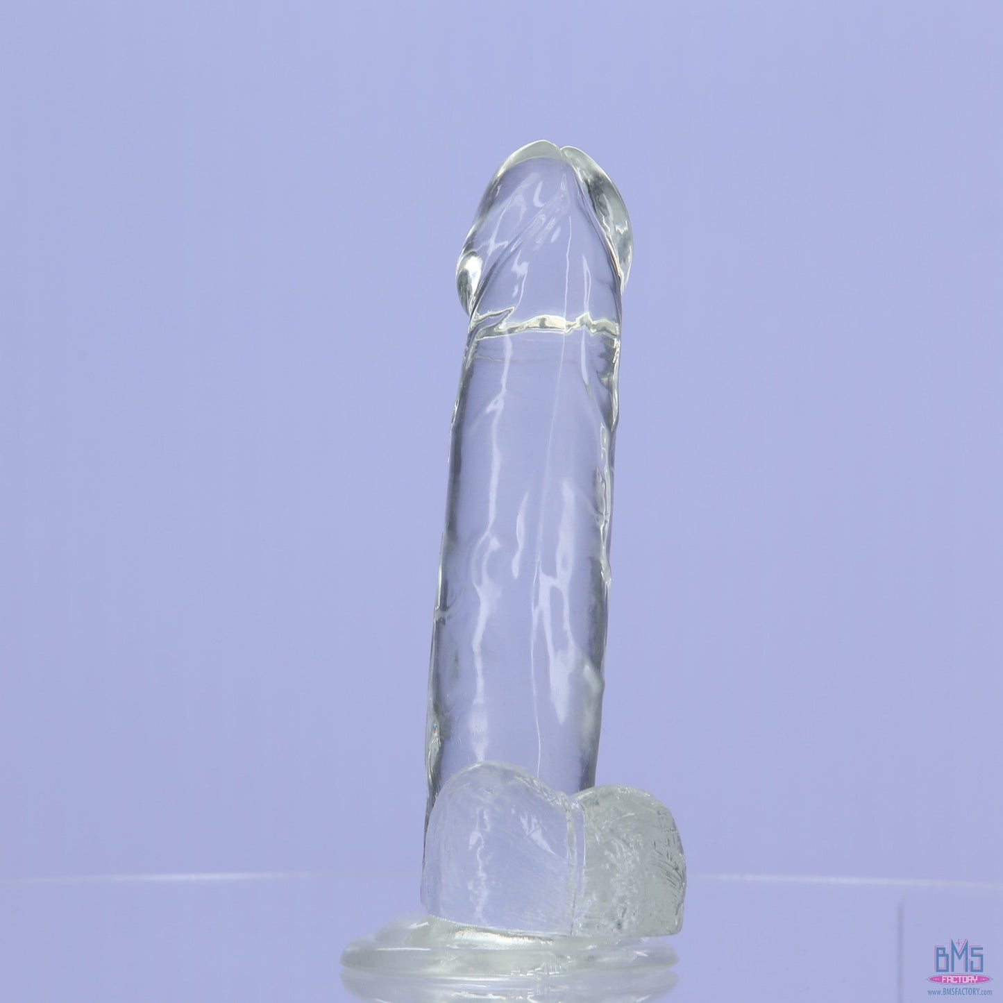 Addiction Crystal – 8" Clear Dildo with Balls
