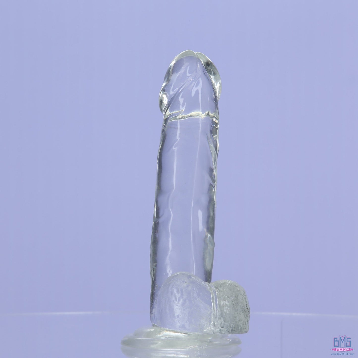 Addiction Crystal – 8" Clear Dildo with Balls