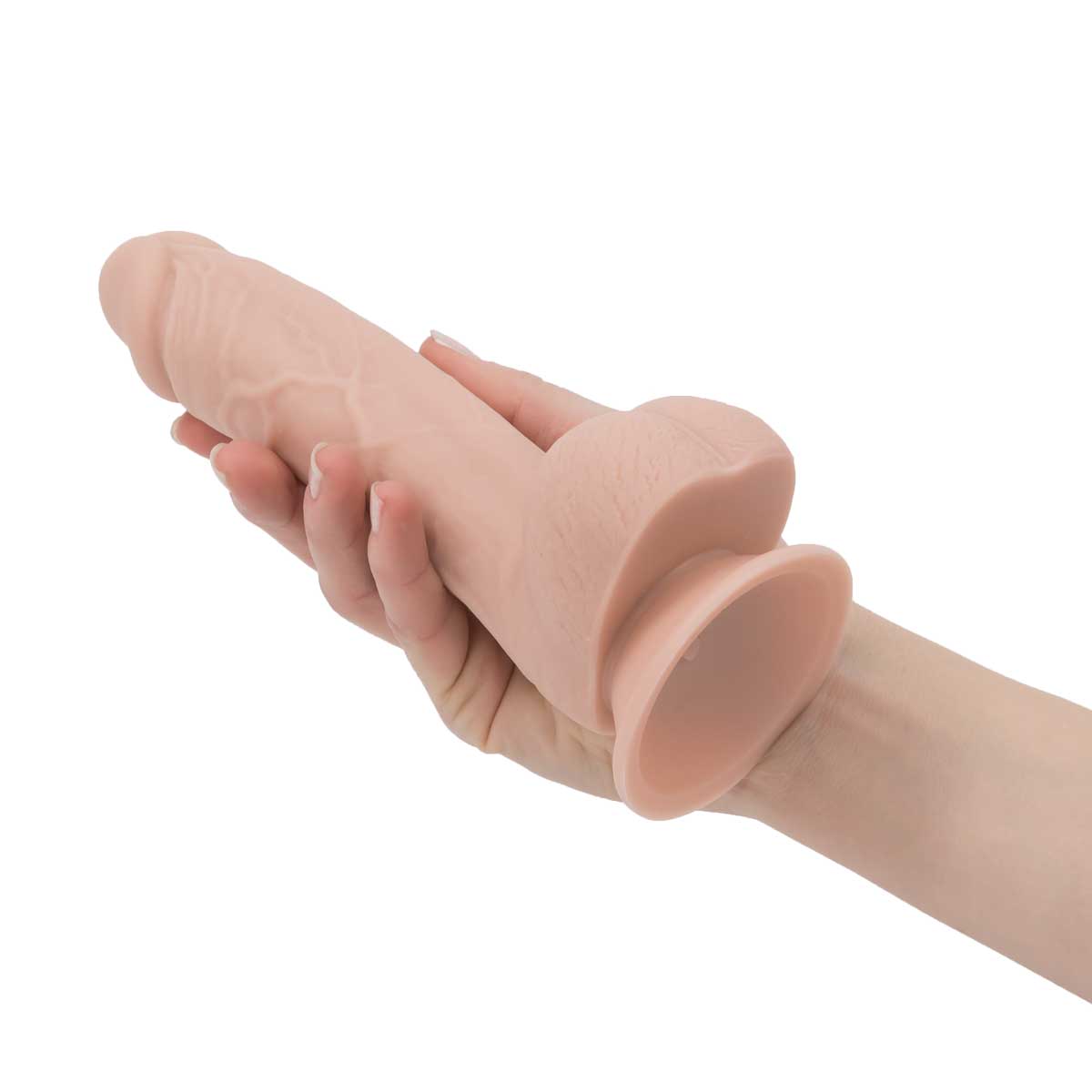 Pure Love® - 7.5 Inch Realistic Silicone Dildo with Balls – Beige