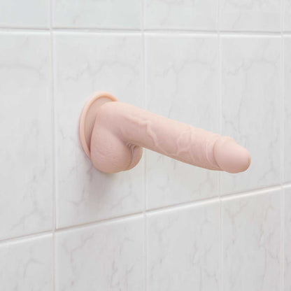 Pure Love® - 7.5 Inch Realistic Silicone Dildo with Balls – Beige