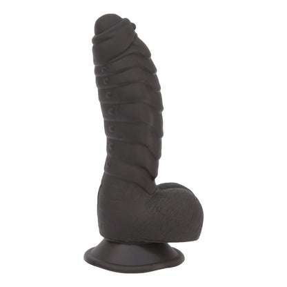 Pure Love® - Fantasy Silicone Dildo With Suction Base – 7 In. – Black