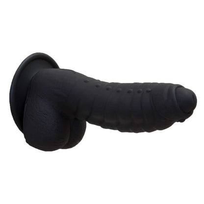 Pure Love® - Fantasy Silicone Dildo With Suction Base – 7 In. – Black