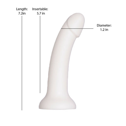 BMS Factory Liquid Silicone Dong – White