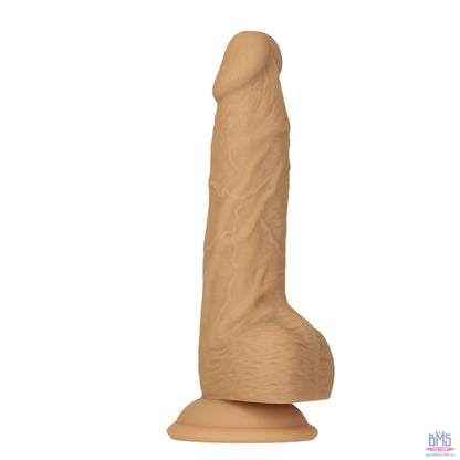 Naked Addiction 8" Rotating & Vibrating Dildo with Remote – Caramel