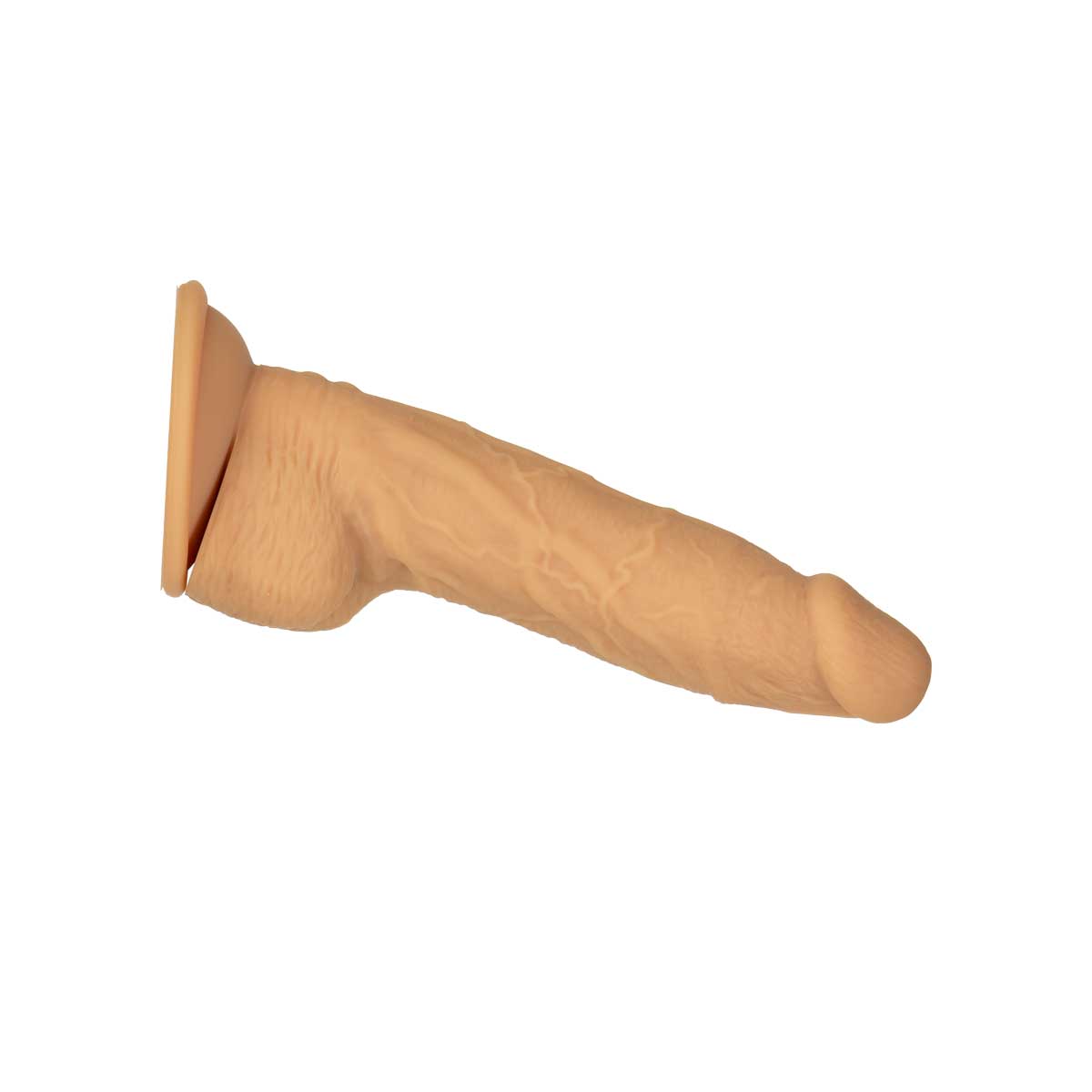Naked Addiction 8" Rotating & Vibrating Dildo with Remote – Caramel - 88122
