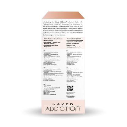 Naked Addiction 7" Rotating & Vibrating Dildo with Remote Control - 88325