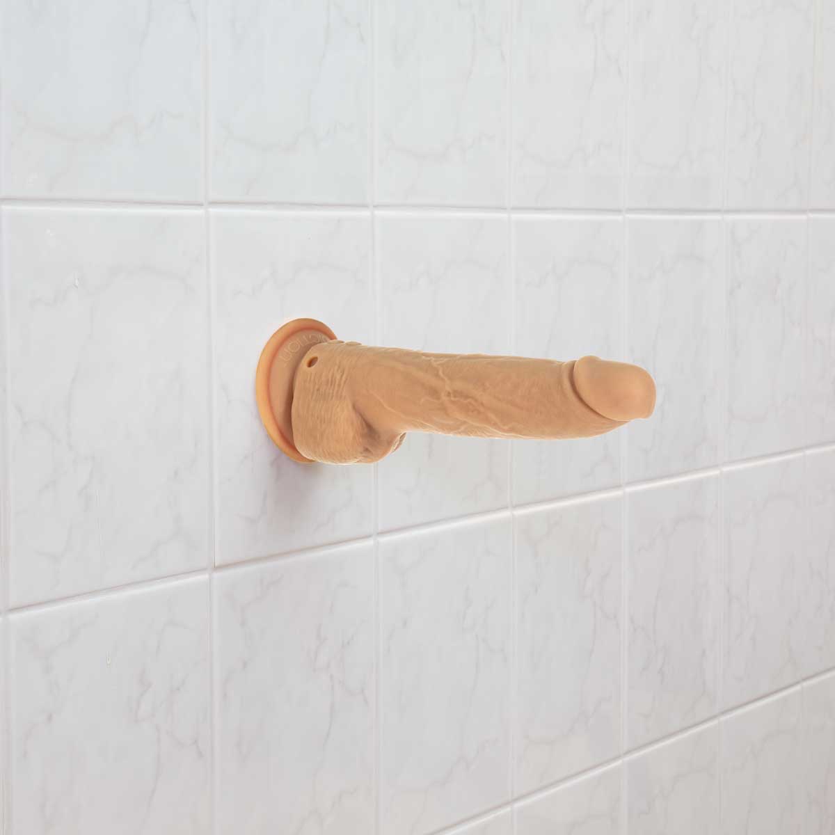 Naked Addiction 9” Thrusting Dong with Remote - Caramel - 88425