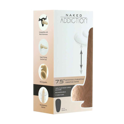 Naked Addiction The Freak - 7.5" Rotating & Thrusting Vibrating Dong - 88525
