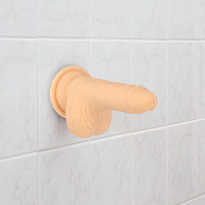 Naked Addiction 6.5" Thrusting Dong With Remote - Vanilla - 88625