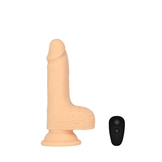 Naked Addiction 6.5" Thrusting Dong With Remote - Vanilla - 88625