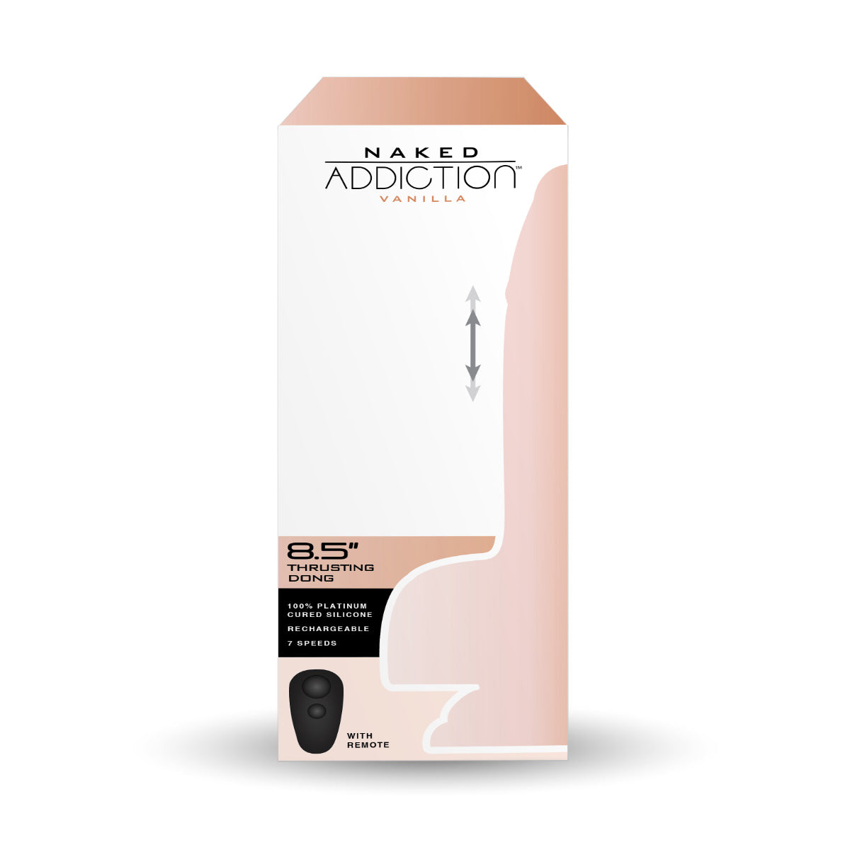 Naked Addiction 8.5” Thruster with Remote - Vanilla - 88725