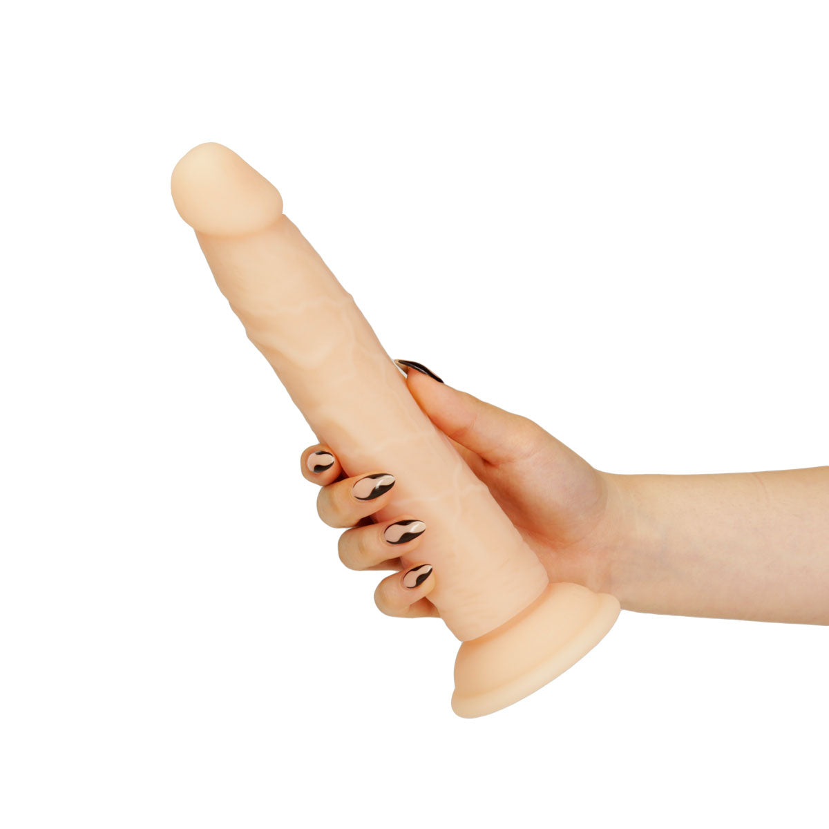 Naked Addiction – 9” Silicone Dual Density Bendable Dildo - Vanilla - 89025