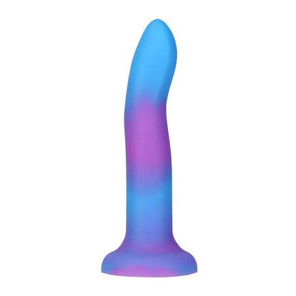 Rave by Addiction - 8" Glow in the Dark Dildo -  Blue Purple
