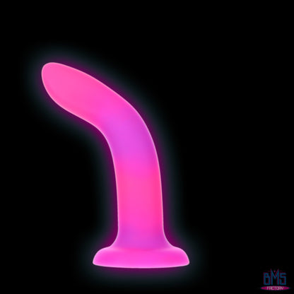 Rave by Addiction - 8" Glow in the Dark Dildo - Pink Purple