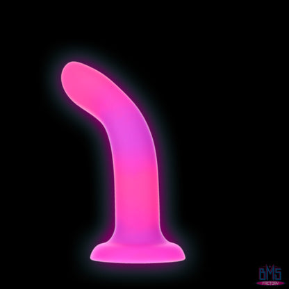 Rave by Addiction - 8" Glow in the Dark Dildo - Pink Purple